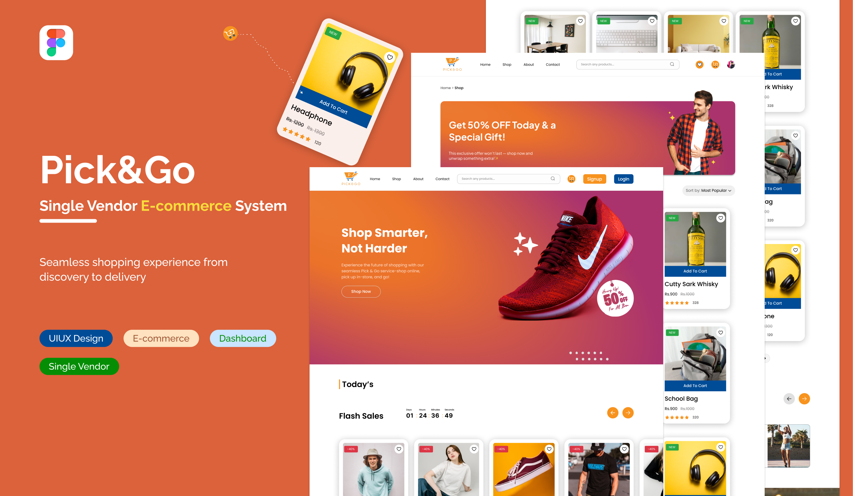 pick&go single-vendor e-commerce design
